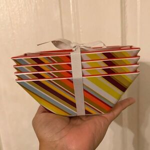 MISSONI Target - Striped Multicolor square bowls